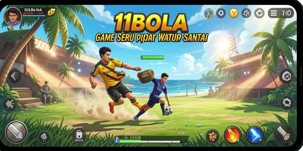 Tampilan gameplay seru di 11BOLA dengan berbagai mode permainan.