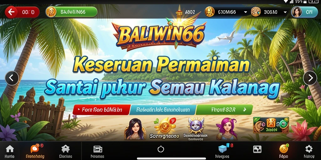 Tampilan gameplay BALIWIN66 yang menarik dan interaktif.