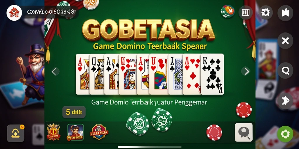 Tangkapan layar GOBETASIA memperlihatkan gameplay mendebarkan permainan Domino.