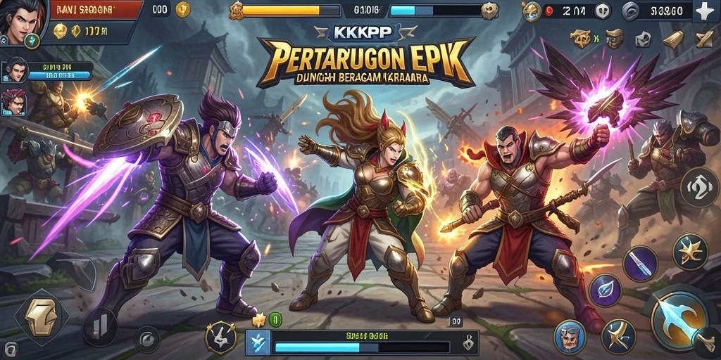 Tampilan gameplay KKRP yang penuh aksi dan seru.