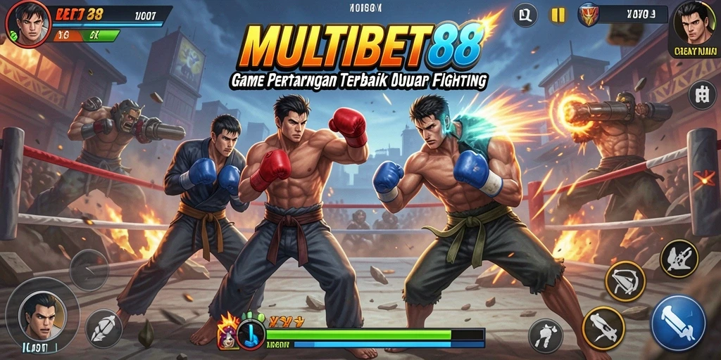 Tampilan pertarungan seru dalam MULTIBET88 dengan karakter yang beraksi.