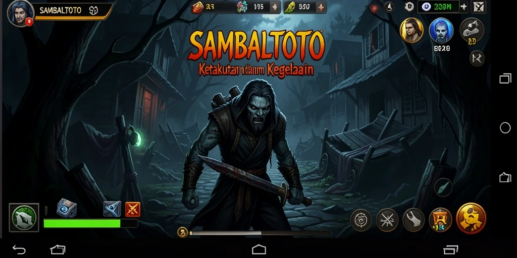 Screenshot utama menunjukkan momen menegangkan di dalam game SAMBALTOTO.