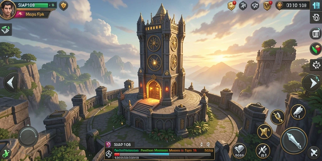 Gameplay menegangkan di <strong>SIAP108</strong> menunjukkan pertempuran menara yang intens.