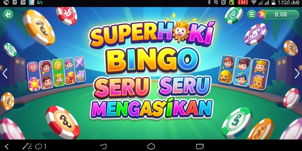 Screenshot gameplay SUPERHOKI menampilkan keseruan saat bermain Bingo.