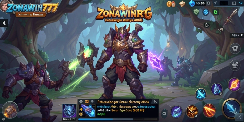 Tampilan menakjubkan dari petualangan ARPG di ZONAWIN777.